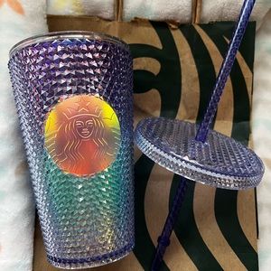 Starbucks Studded Summer 2021 Grande Blue
Purple Bling Mermaid Ombre Cup NEW